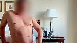 Why stroke that big cock solo in hotel room with window open for neighbors?