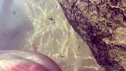 Stranger dumps my cum for fish to eat publicly on the beach!