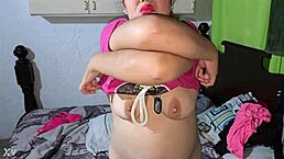 Super cumshot rains down on my white-skinned blonde whore, contrasting her pale body with sticky loads.