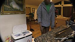 What are you doing with those handcuffs and gloves in this latex fetish scene, Jewel?