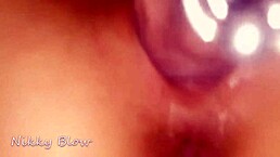 Pierced COCK Slides into My Wet Slutty PUSSY in Closeup Homemade Action