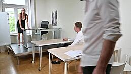 Slutty student Candee Licious endures intense DP pounding in headmaster's office