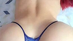 this beautiful latina redhead shakes her big ass doggystyle in hardcore squirting orgasm from colombia