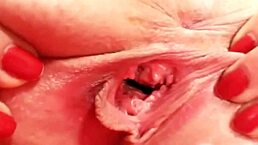 Close up shaved pussy wet clit spreading in compilation