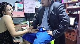 Oh man, this Peruvian secretary came for a job interview and the boss ended up fucking her deep to seal the deal, what a wild blowjob and wet pussy action