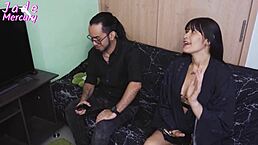 oh man, my brother-in-law finds out i'm a porn actress, so i seduce him with blowjob and pussy licking to keep him quiet about the cum in mouth...