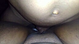 ebony pussy takes monster cock on sofa