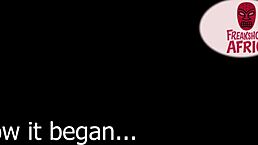 squirting queen grabs house boy big cock monster for horny ebony amateur doggystyle fuck until she squirts on red