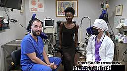 Rina arem spreads shaved pussy in hospital for nurse to fuck and blast jizz in missionary