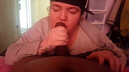 british bbw housewife gives interracial blowjob sucking fat cock in homemade european clip