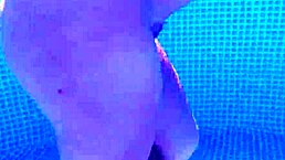 Oh yeah, watch this pregnant young 18+ milf with big tits fuck by the pool for the neighbors!