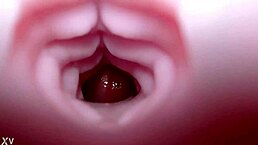 emelie takes her bad dragon toy for a quick anal creampie session with close-up sounds and monster cock action  