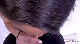 Gorgeous Brunette Babe Gets Fucked Hard At Modeling Audition With Cum Swallow!