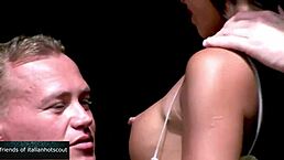 hey, watch this gorgeous oriental brunette take double penetration with interracial cocks in garden cowgirl and missionary