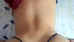 this beautiful latina redhead shakes her big ass doggystyle in hardcore squirting orgasm from colombia