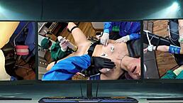 Dr Tampa Conducts Aria Nicole's Yearly Physical with Shaved Pussy and Small Tits Examined