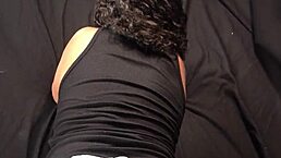 colombian curvy girl with big ass gets intense pussy licking after candle play, leading to homemade orgasm with dirty talk