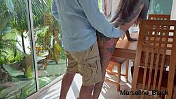 I Feel So Intense When Getting Fucked In The Throat On The Table With Rough Blowjob And Cum In Mouth Part 1