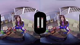 I love pounding that Overwatch DVA cosplay gamer girl pussy in VR immersion.