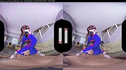I love pounding that Overwatch DVA cosplay gamer girl pussy in VR immersion.