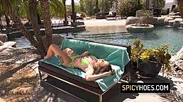 Horny slut bent over getting asshole stuffed with huge black cock outdoors