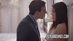 Petite 18yo teen gets her hairy pussy licked and fucked in rough missionary action?