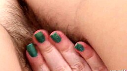 tiny 18+ redhead virgin teen with small tits and hairy pussy explores first time solo vibrator orgasm at home