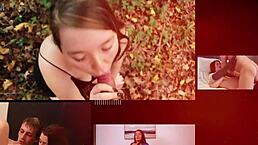 i'm that british 18 year old slut sucking a stranger's cock in homemade first time with teasing and cum swallow