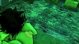 In this wild Roblox session, a busty slut rides a monster cock hard until he cums inside her missionary style.