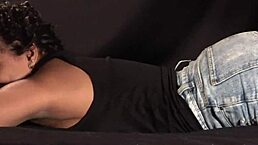 colombian curvy girl with big ass gets intense pussy licking after candle play, leading to homemade orgasm with dirty talk