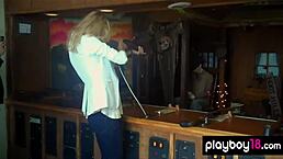 busty australian beauty lisa seiffert starts posing outdoors to show off her hot naked body with big tits