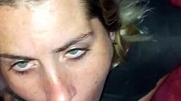 Whoa, check out this sexy blonde girlfriend with big tits getting sloppy blowjob and fucked hard in dorm! 😏🍑