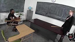 Miss Andy Ray fucked hard in detention by Rome Major.