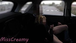 I took my slutty wife and her student out for some dogging fun in a public parking lot, watching them get wild