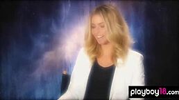 busty australian beauty lisa seiffert starts posing outdoors to show off her hot naked body with big tits