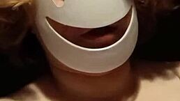 Free video for you shows horny wife in wet solo webcam action at home.