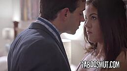 Petite 18yo teen gets her hairy pussy licked and fucked in rough missionary action?