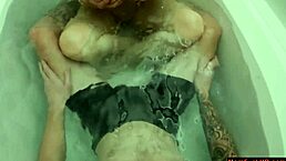 would you mind sharing a shower with your busty stepmom imagining your hard dick between her big tits