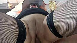 This latina witch takes anal creampie for cash in halloween homemade video.