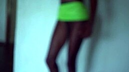 i hired a skinny ebony prostitute for a subtle cock massage session