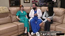 freshman ditria rose gets mandatory hitachi orgasm in pov version behind the scenes