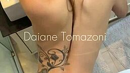 Quick fuck in college bathroom with cute classmate