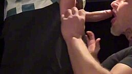 Well-endowed guy recognizes me at the cinema but asks to record a video of intense fucking