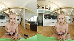 Czech Vr 373 - Mesmerizing Blonde Slut Horny For Your Cock Gets Fucked In Doggystyle And Cowgirl!