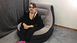 submissive goth kitten teases with dildo and vibrator in solo close-up trailer.