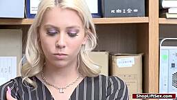 I Feel So Aroused Watching This Teen Shoplifter In Lingerie Suck Cock To Avoid Police With Deepthroat And Blonde Small Tits Action
