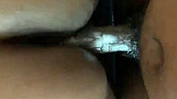 My pregnant ebony girlfriend gets so wet riding my big cock in cowgirl, creaming everywhere during our rough homemade sex as friends watch.