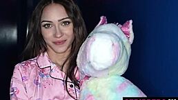 Tiny stripper slut gets her insides rearranged by monster cock 😈