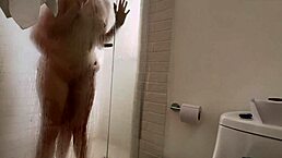 Two Latinas Share Intimate Moments in the Shower with Fingering and Tribbing