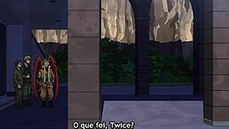 Big Ass Hentai Anime Babe with Massive Tits Rides Cock in Intense Cowgirl Position